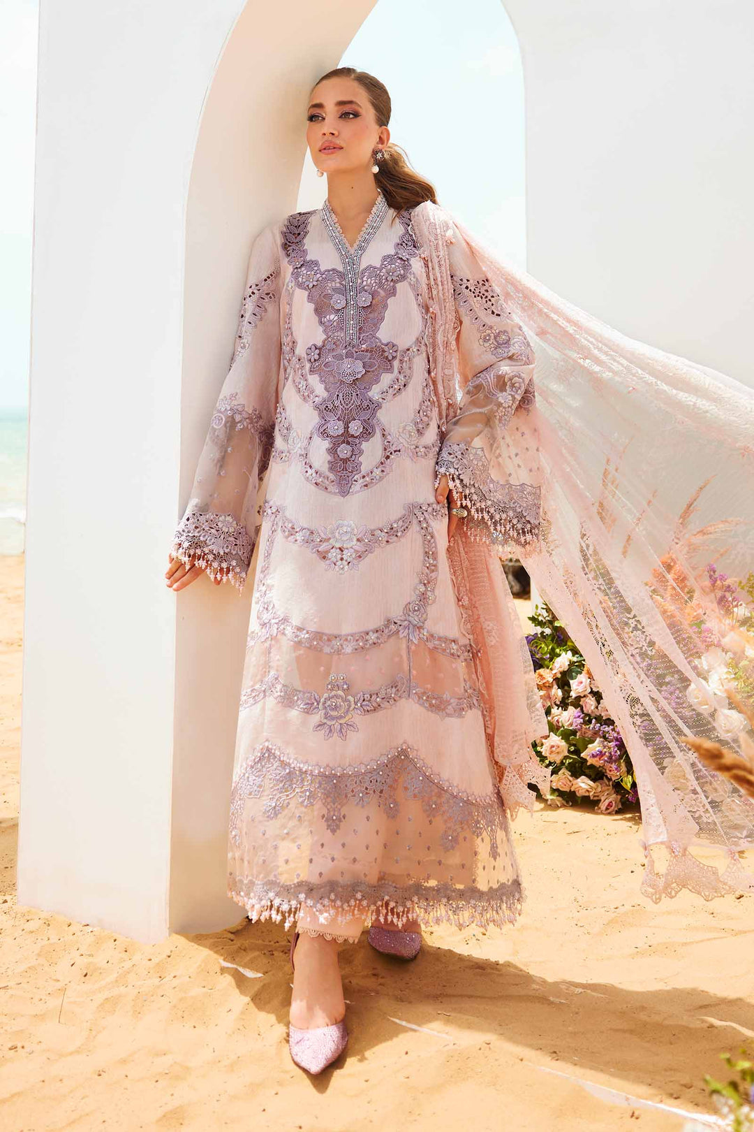Maria B LP Embroidered 3 Piece Unstitched Luxury Lawn HJ-0534-26 – B&A  Apparels