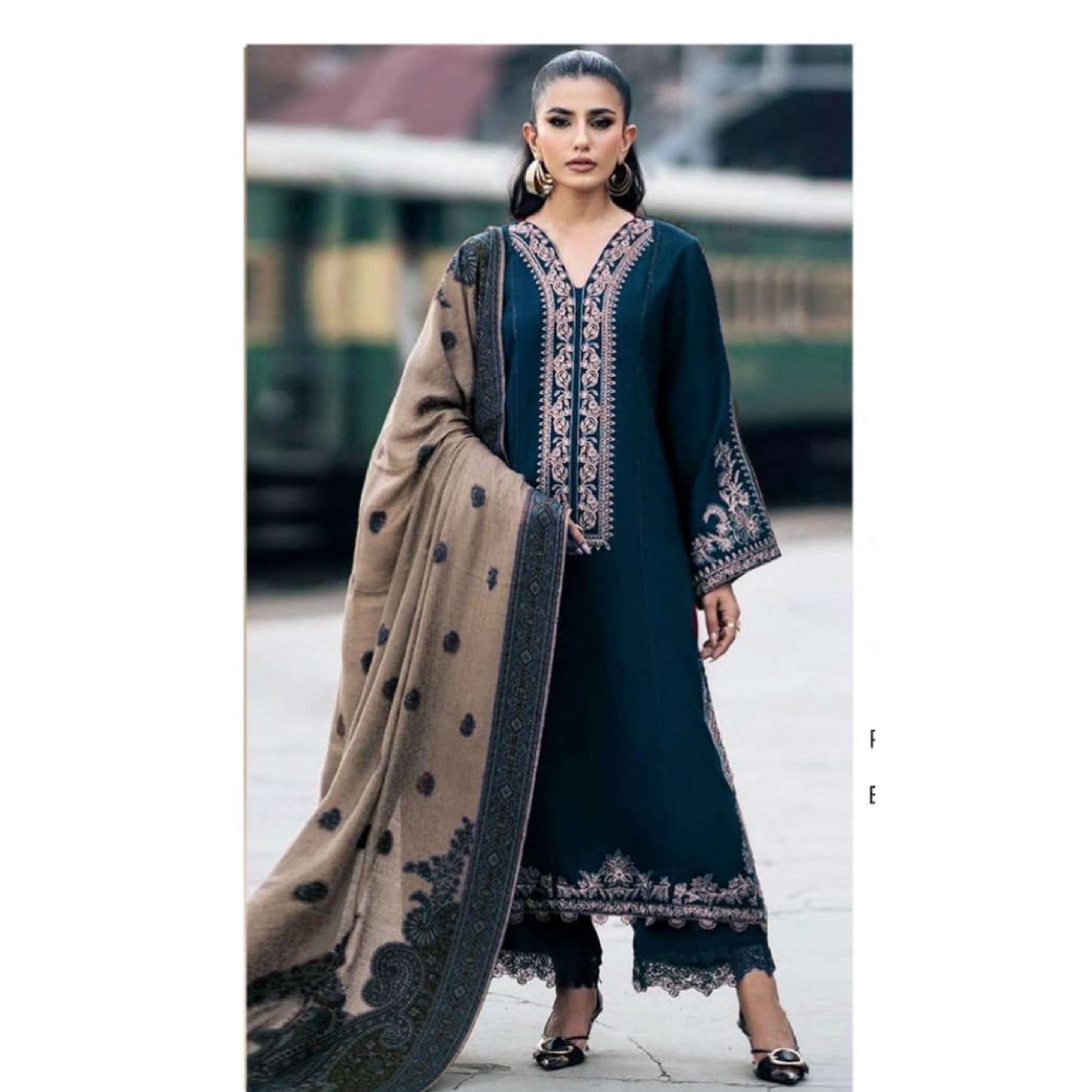 Izel Blue Dhanak HJ-0368-25 – B&A Apparels