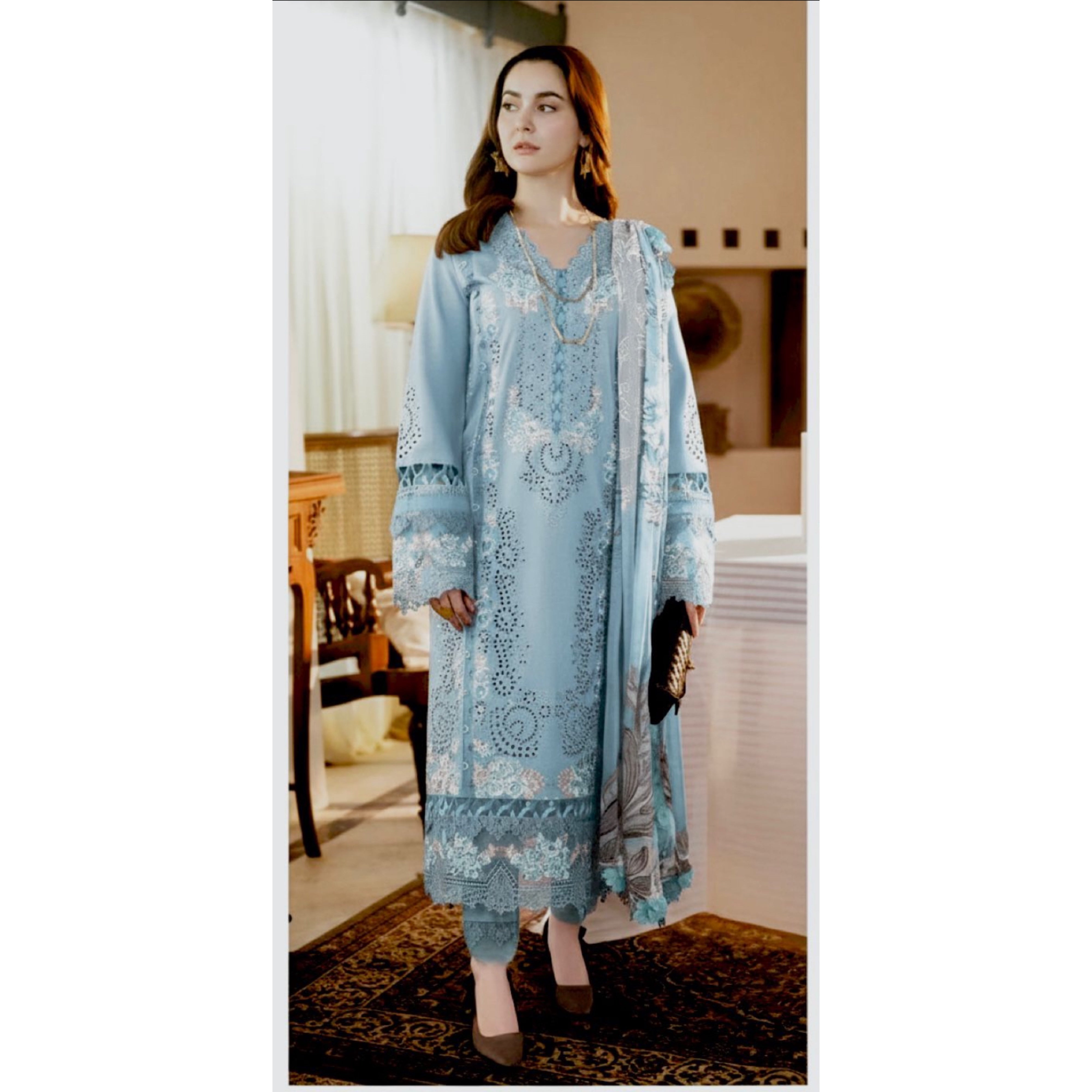 JADE Dahank Chiken-kari Embroiderd Three Piece JD-587
